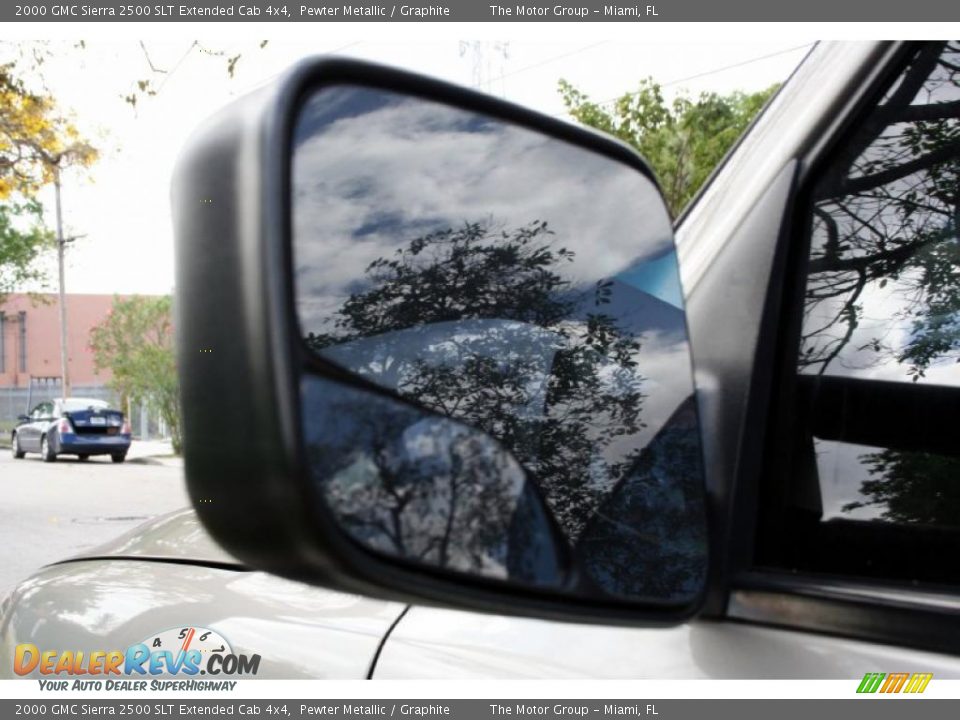 2000 GMC Sierra 2500 SLT Extended Cab 4x4 Pewter Metallic / Graphite Photo #25