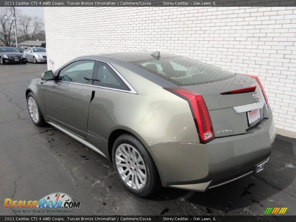 Tuscan Bronze ChromaFlair 2011 Cadillac CTS 4 AWD Coupe Photo #6