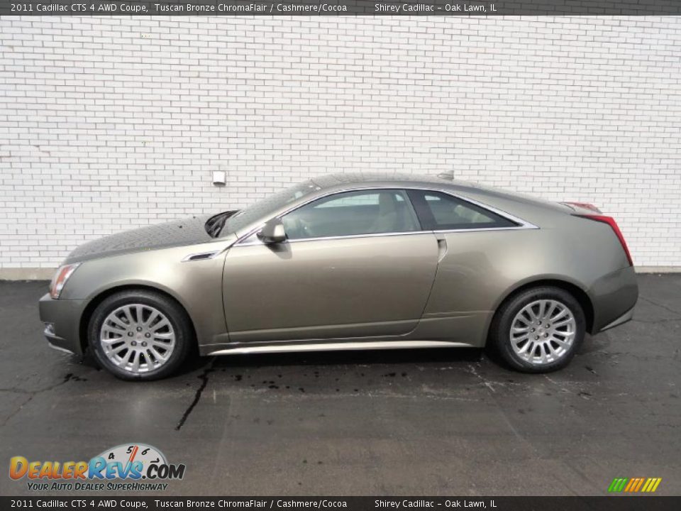 Tuscan Bronze ChromaFlair 2011 Cadillac CTS 4 AWD Coupe Photo #7
