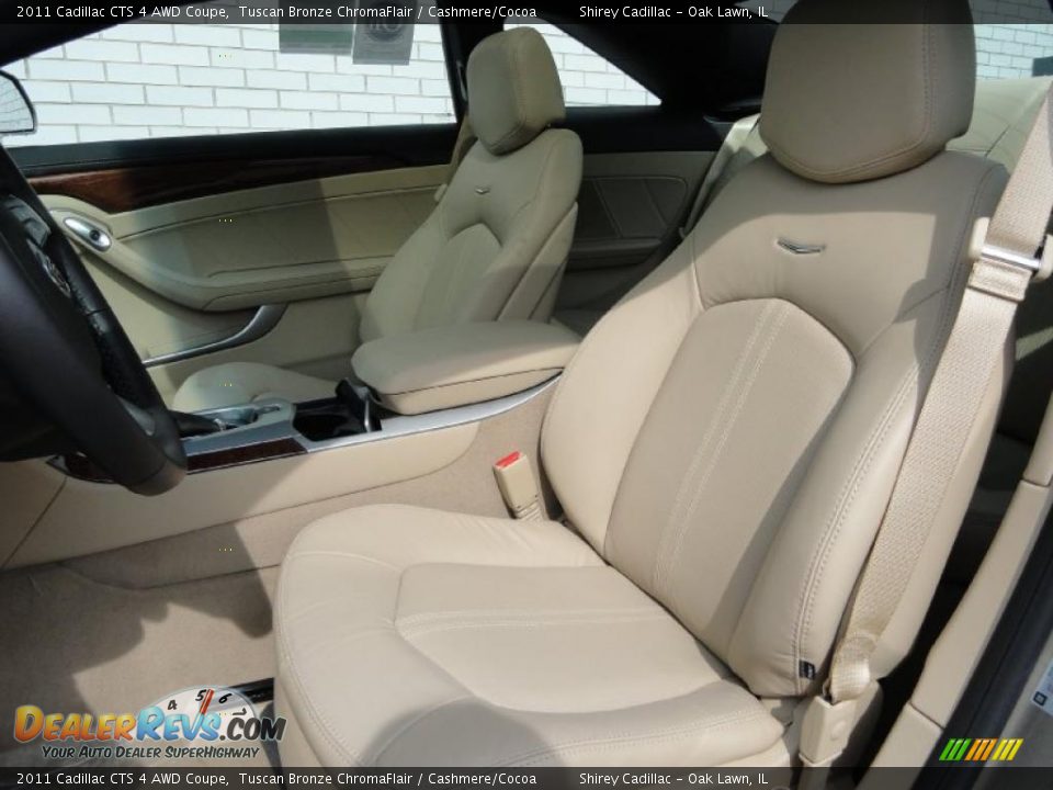 Cashmere/Cocoa Interior - 2011 Cadillac CTS 4 AWD Coupe Photo #12