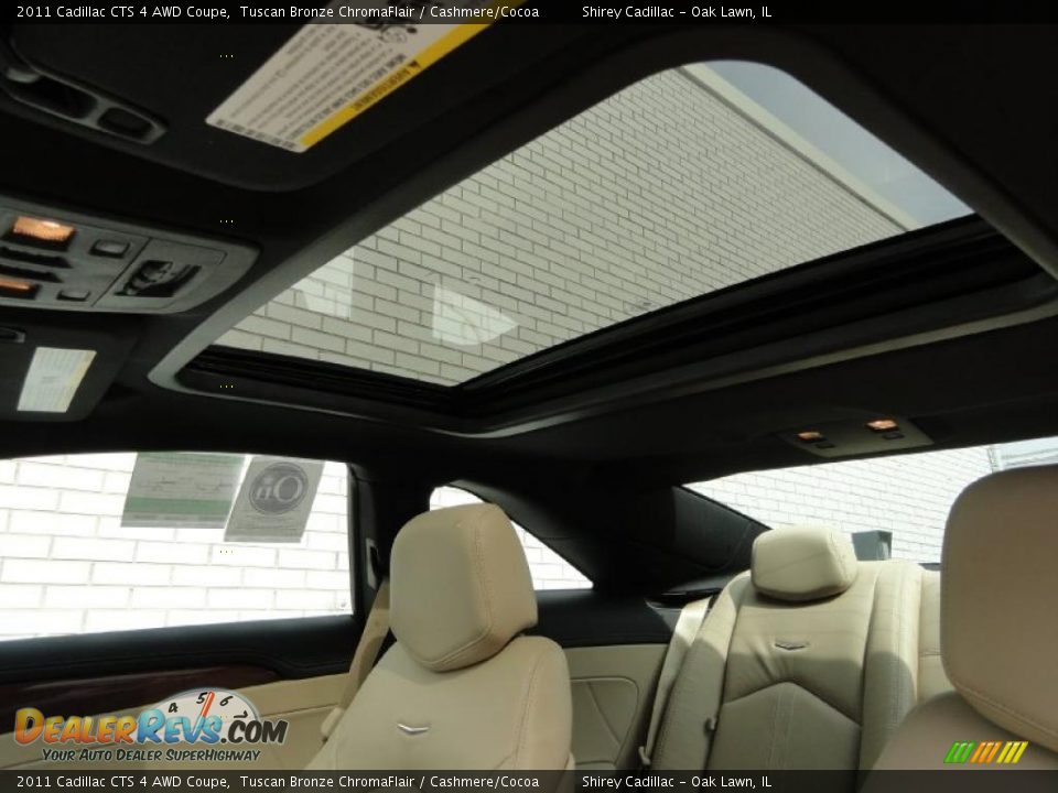 Sunroof of 2011 Cadillac CTS 4 AWD Coupe Photo #13