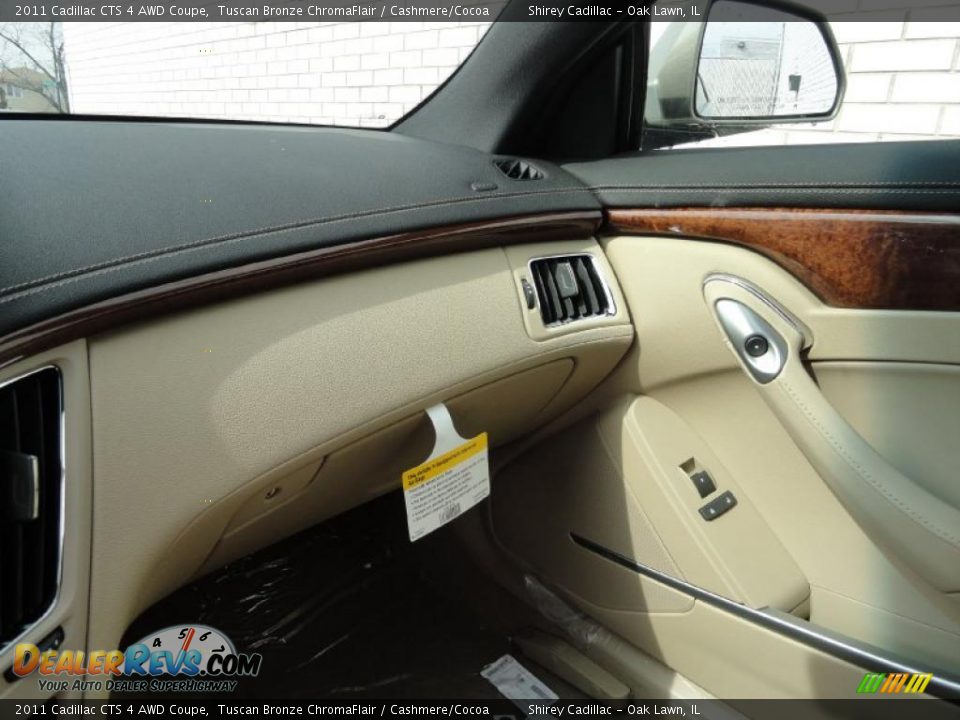 2011 Cadillac CTS 4 AWD Coupe Tuscan Bronze ChromaFlair / Cashmere/Cocoa Photo #19