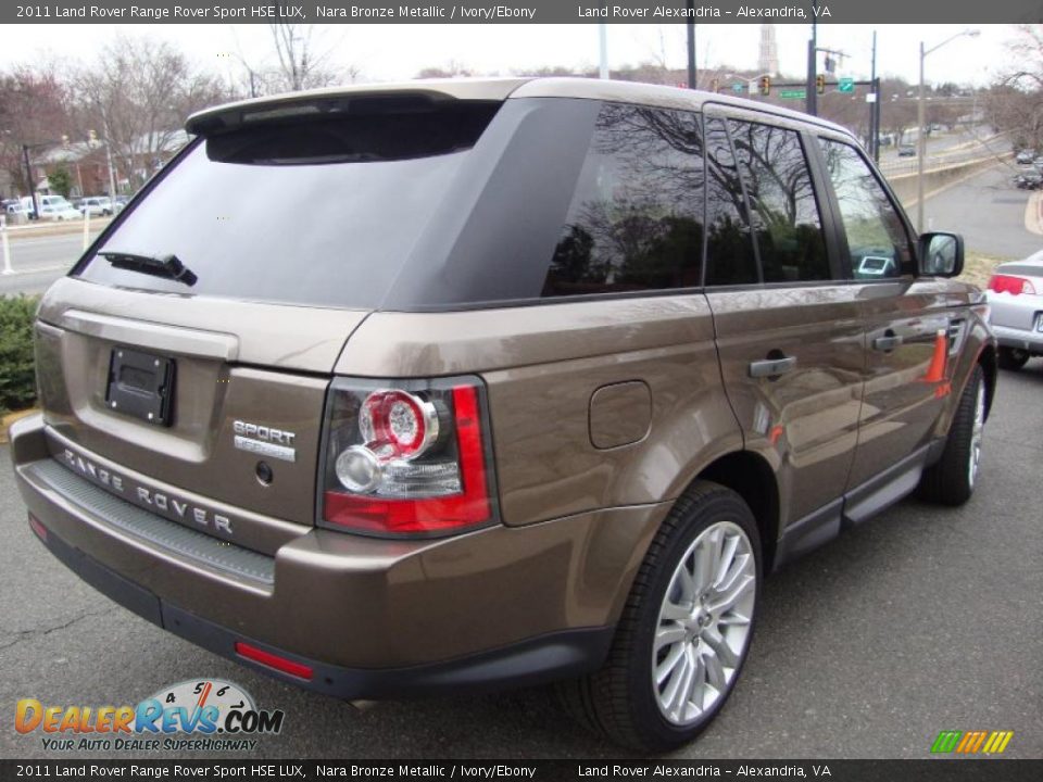 2011 Land Rover Range Rover Sport HSE LUX Nara Bronze Metallic / Ivory/Ebony Photo #11