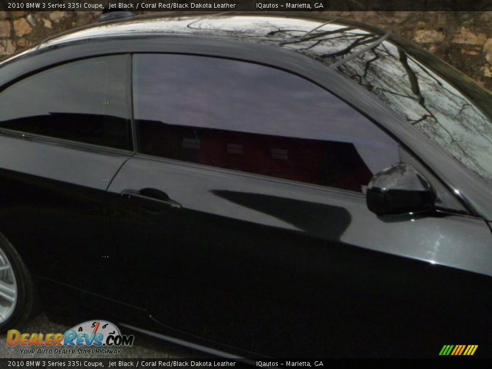 2010 BMW 3 Series 335i Coupe Jet Black / Coral Red/Black Dakota Leather Photo #12