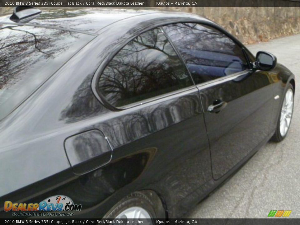2010 BMW 3 Series 335i Coupe Jet Black / Coral Red/Black Dakota Leather Photo #14