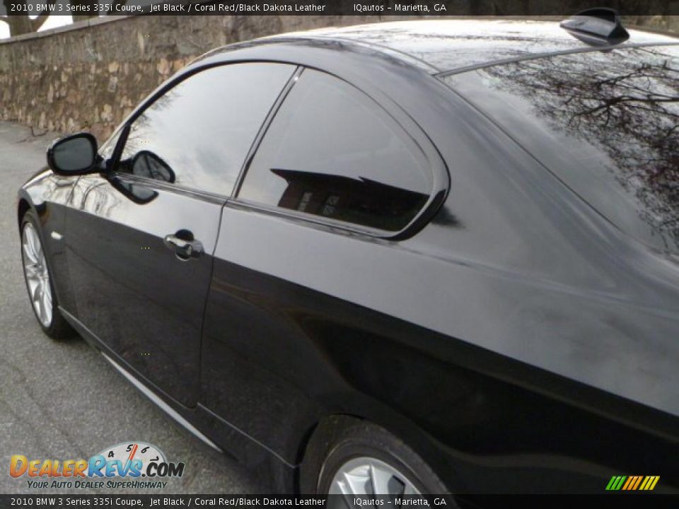 2010 BMW 3 Series 335i Coupe Jet Black / Coral Red/Black Dakota Leather Photo #15