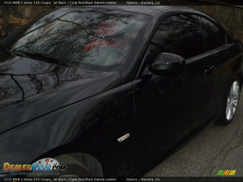 2010 BMW 3 Series 335i Coupe Jet Black / Coral Red/Black Dakota Leather Photo #21