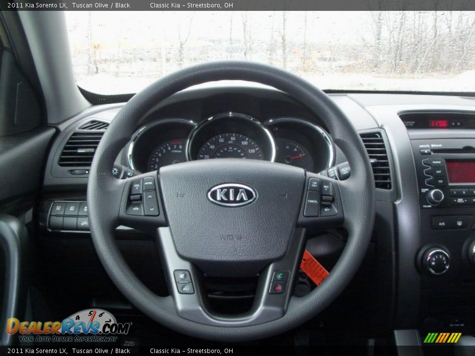 2011 Kia Sorento LX Steering Wheel Photo #15