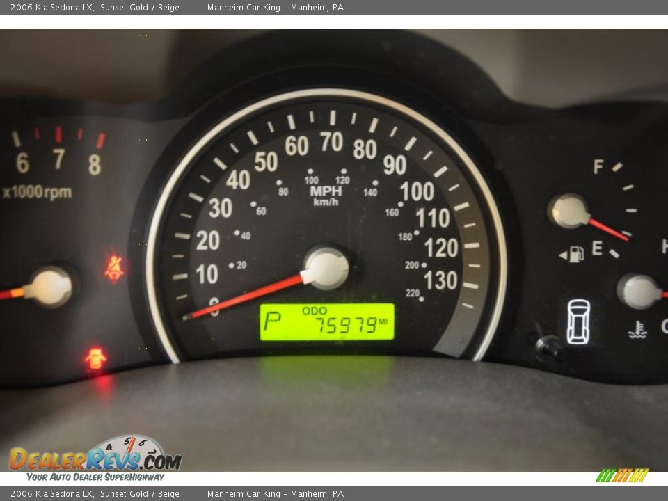 2006 Kia Sedona LX Sunset Gold / Beige Photo #8