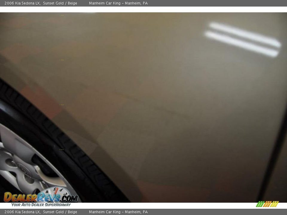 2006 Kia Sedona LX Sunset Gold / Beige Photo #29