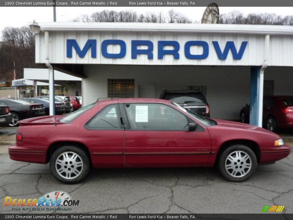 1993 Chevrolet Lumina Euro Coupe Red Garnet Metallic / Red Photo #1