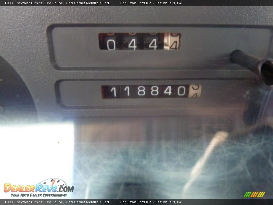 1993 Chevrolet Lumina Euro Coupe Red Garnet Metallic / Red Photo #25