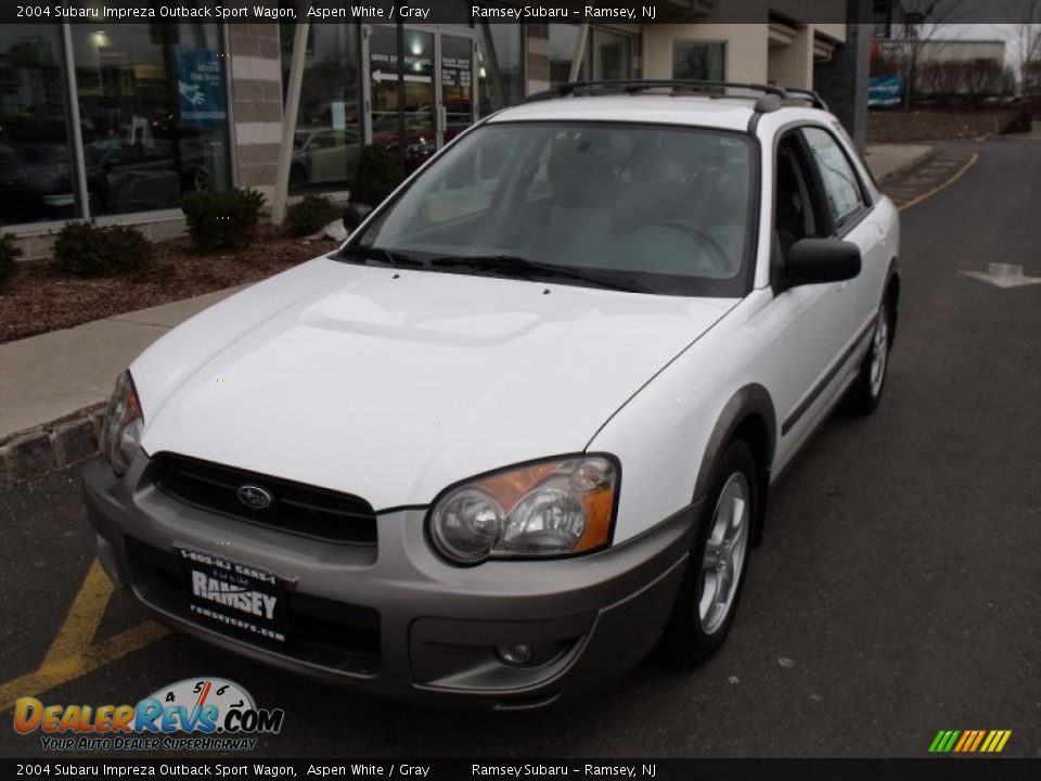 2004 Subaru Impreza Outback Sport Wagon Aspen White / Gray Photo #1