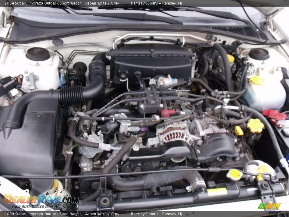 2004 Subaru Impreza Outback Sport Wagon 2.5 Liter SOHC 16-Valve Flat 4 Cylinder Engine Photo #20