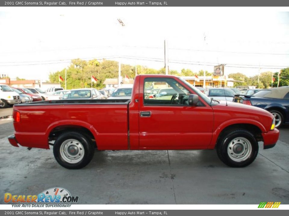 Fire Red 2001 GMC Sonoma SL Regular Cab Photo #7
