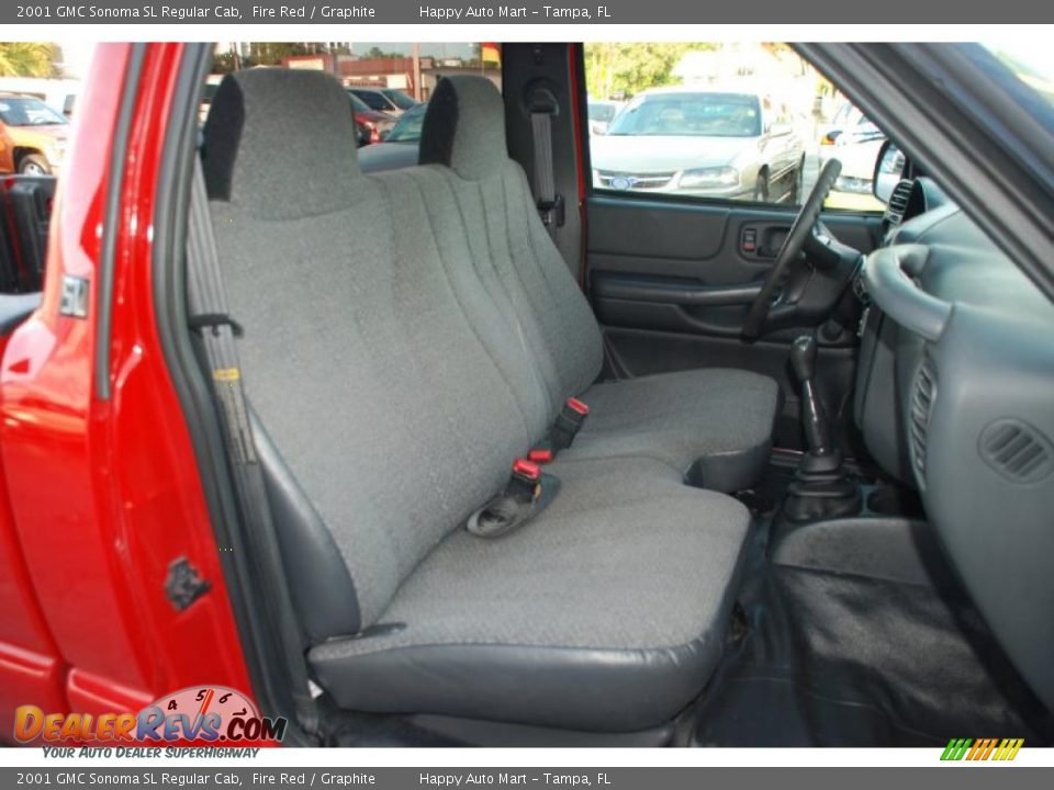Graphite Interior - 2001 GMC Sonoma SL Regular Cab Photo #21