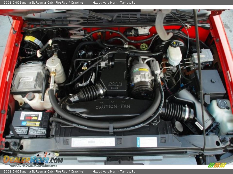 2001 GMC Sonoma SL Regular Cab 2.2 Liter OHV 8-Valve 4 Cylinder Engine Photo #23