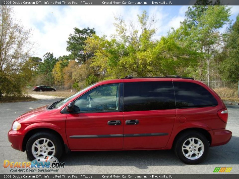 Inferno Red Tinted Pearl 2003 Dodge Caravan SXT Photo #2