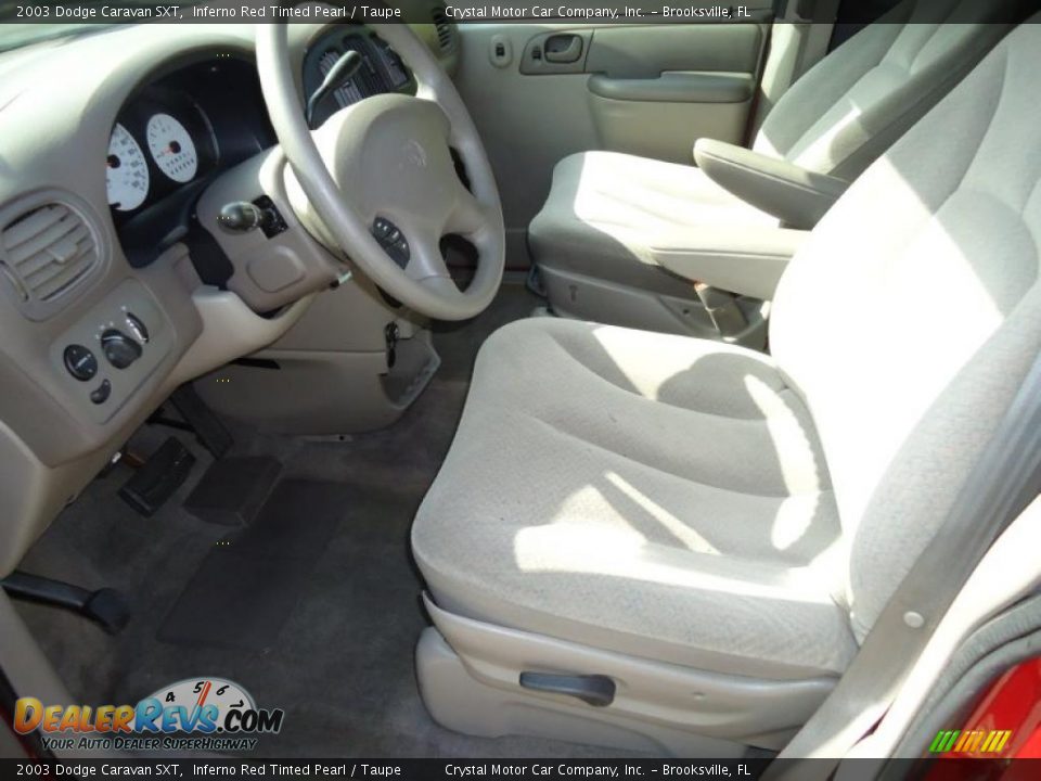 Taupe Interior - 2003 Dodge Caravan SXT Photo #5