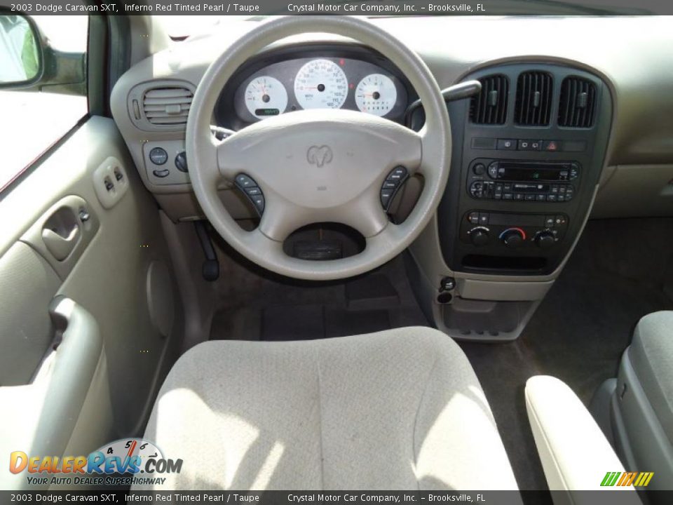 Taupe Interior - 2003 Dodge Caravan SXT Photo #8