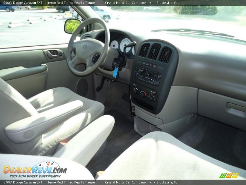 Taupe Interior - 2003 Dodge Caravan SXT Photo #15