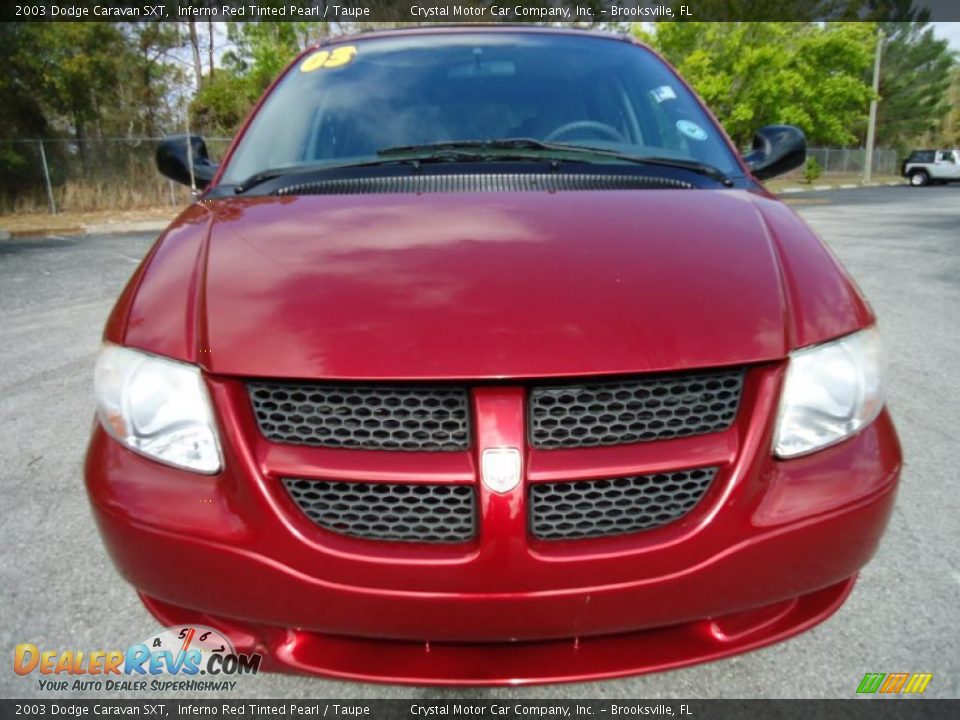 2003 Dodge Caravan SXT Inferno Red Tinted Pearl / Taupe Photo #19