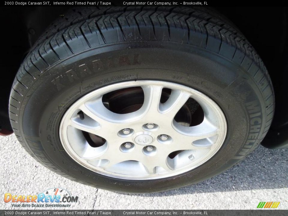 2003 Dodge Caravan SXT Inferno Red Tinted Pearl / Taupe Photo #20