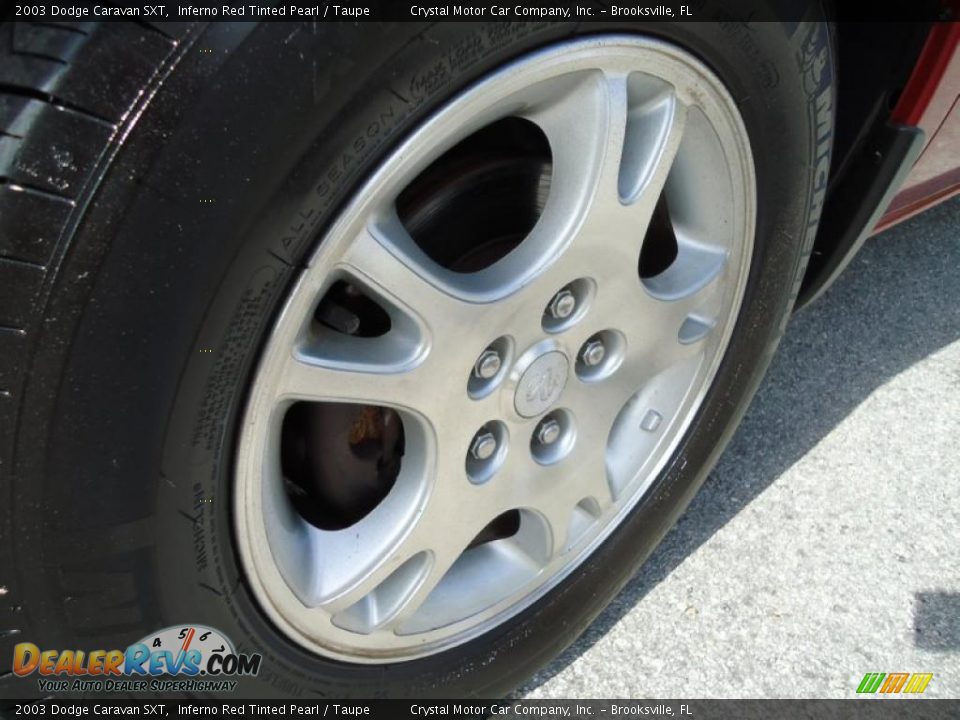 2003 Dodge Caravan SXT Inferno Red Tinted Pearl / Taupe Photo #21