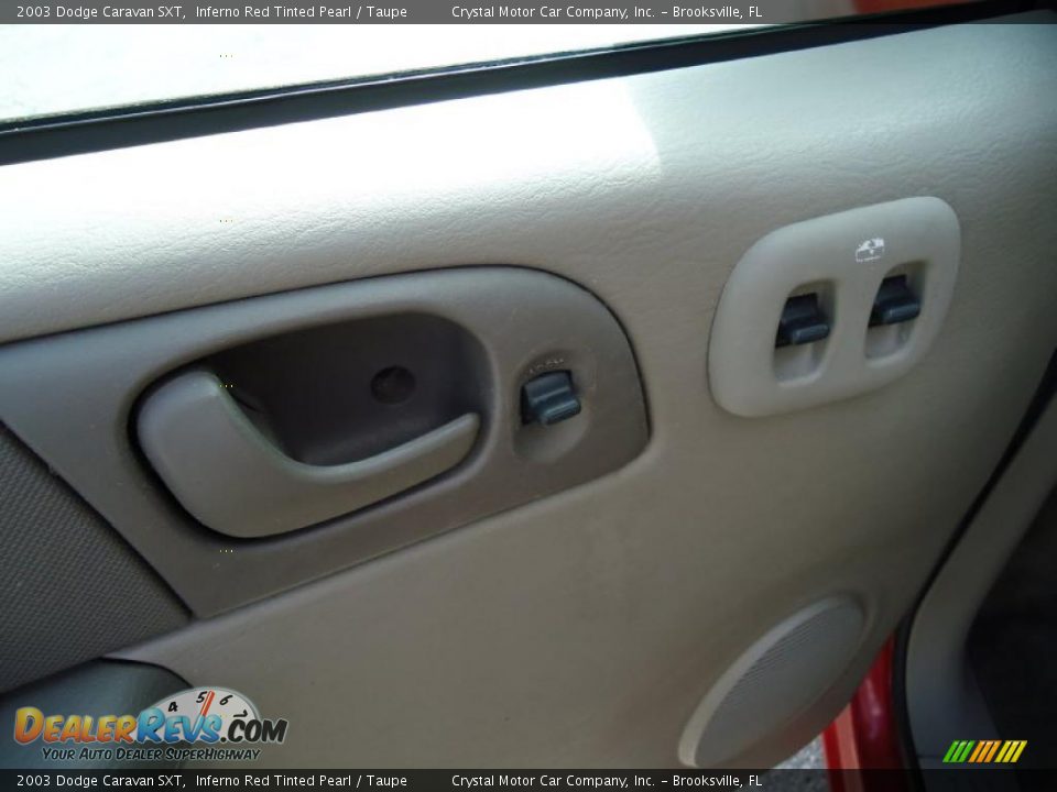 2003 Dodge Caravan SXT Inferno Red Tinted Pearl / Taupe Photo #26