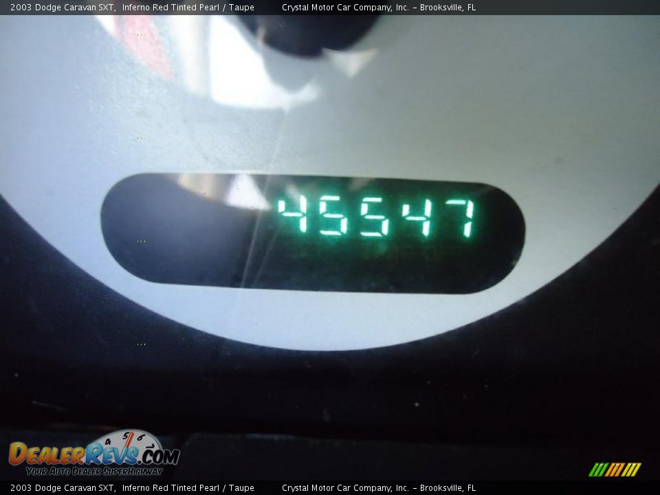 2003 Dodge Caravan SXT Inferno Red Tinted Pearl / Taupe Photo #27