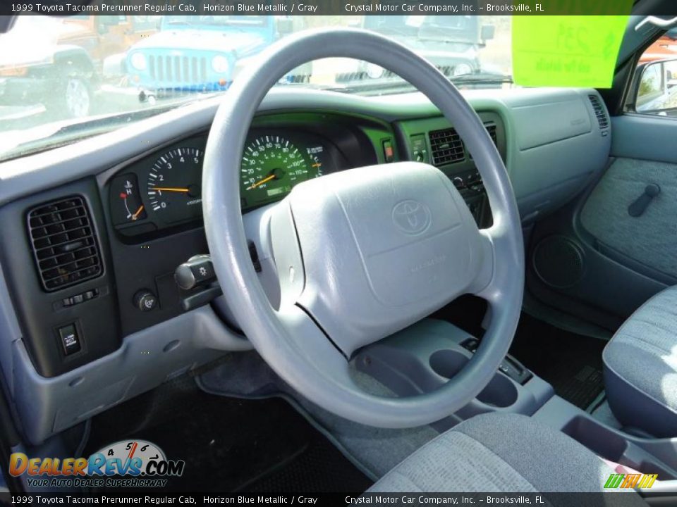 Gray Interior - 1999 Toyota Tacoma Prerunner Regular Cab Photo #6