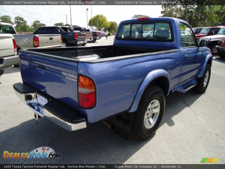 1999 Toyota Tacoma Prerunner Regular Cab Horizon Blue Metallic / Gray Photo #8