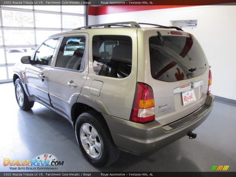 2002 Mazda Tribute LX V6 Parchment Gold Metallic / Beige Photo #2