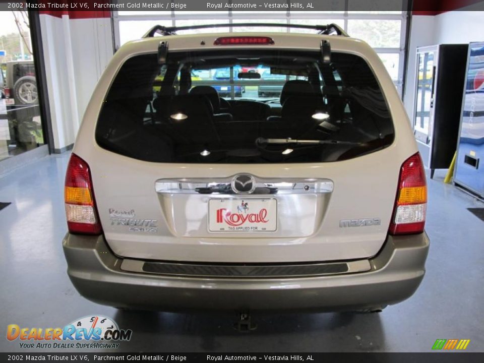 2002 Mazda Tribute LX V6 Parchment Gold Metallic / Beige Photo #3