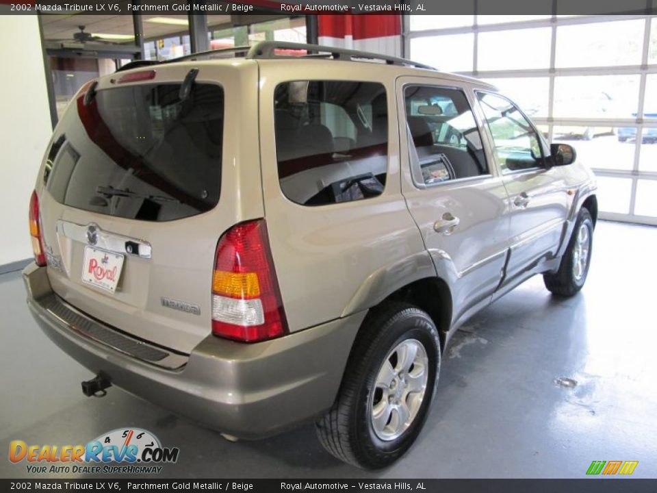 2002 Mazda Tribute LX V6 Parchment Gold Metallic / Beige Photo #4