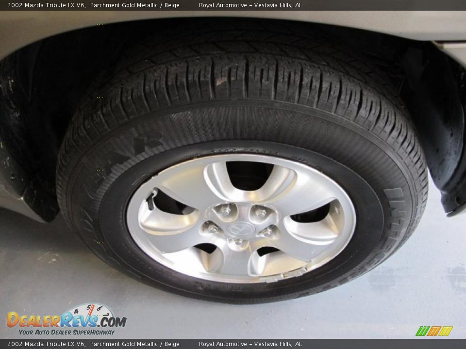 2002 Mazda Tribute LX V6 Parchment Gold Metallic / Beige Photo #7