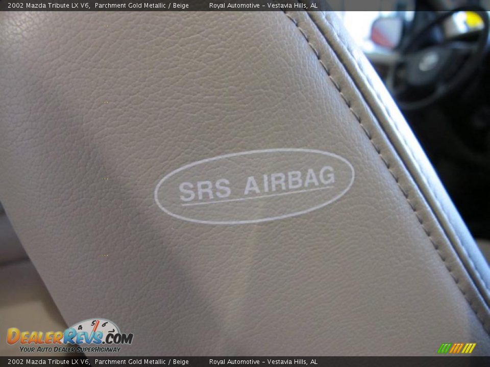 2002 Mazda Tribute LX V6 Parchment Gold Metallic / Beige Photo #9