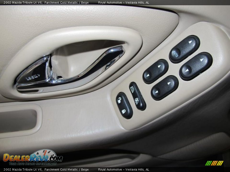 2002 Mazda Tribute LX V6 Parchment Gold Metallic / Beige Photo #15