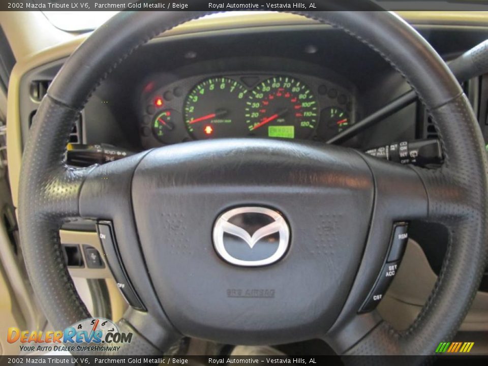 2002 Mazda Tribute LX V6 Parchment Gold Metallic / Beige Photo #16