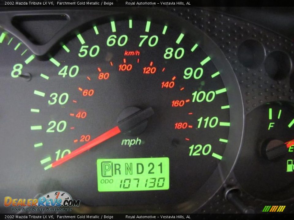 2002 Mazda Tribute LX V6 Parchment Gold Metallic / Beige Photo #17