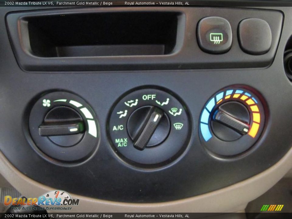 2002 Mazda Tribute LX V6 Parchment Gold Metallic / Beige Photo #18