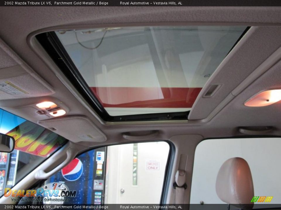 2002 Mazda Tribute LX V6 Parchment Gold Metallic / Beige Photo #19
