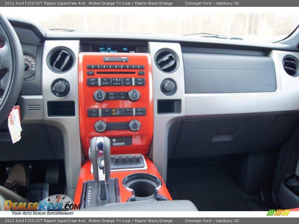 2011 Ford F150 SVT Raptor SuperCrew 4x4 Molten Orange Tri Coat / Raptor Black/Orange Photo #35