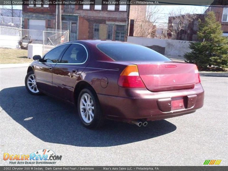 2002 Chrysler 300 M Sedan Dark Garnet Red Pearl / Sandstone Photo #4