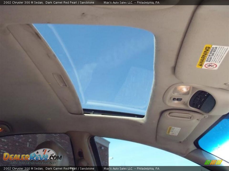2002 Chrysler 300 M Sedan Dark Garnet Red Pearl / Sandstone Photo #8