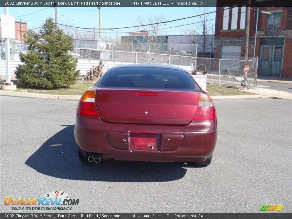 2002 Chrysler 300 M Sedan Dark Garnet Red Pearl / Sandstone Photo #11
