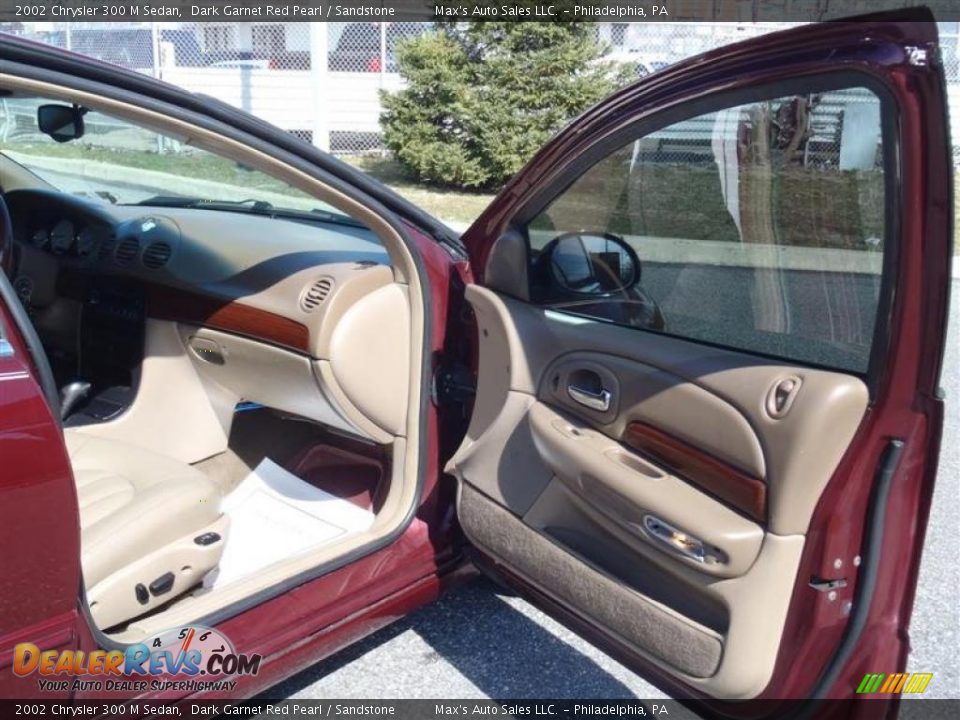 2002 Chrysler 300 M Sedan Dark Garnet Red Pearl / Sandstone Photo #25