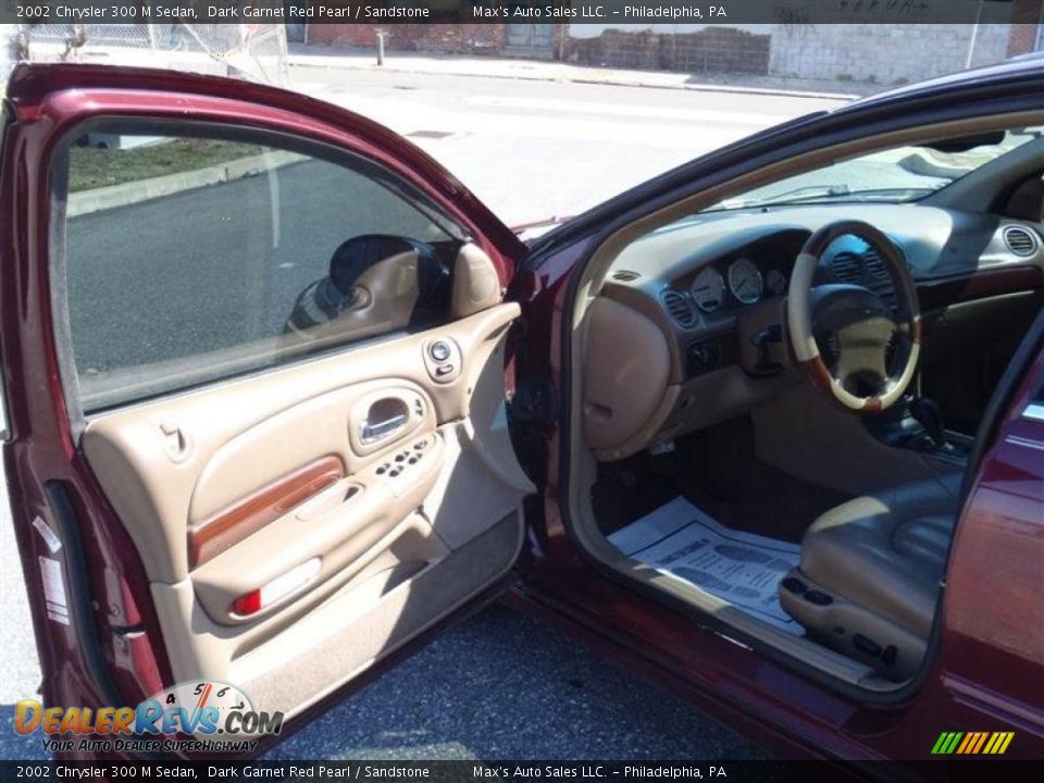 2002 Chrysler 300 M Sedan Dark Garnet Red Pearl / Sandstone Photo #30