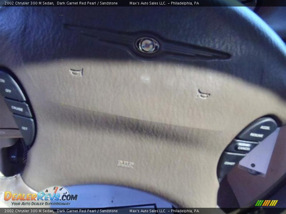 2002 Chrysler 300 M Sedan Dark Garnet Red Pearl / Sandstone Photo #36