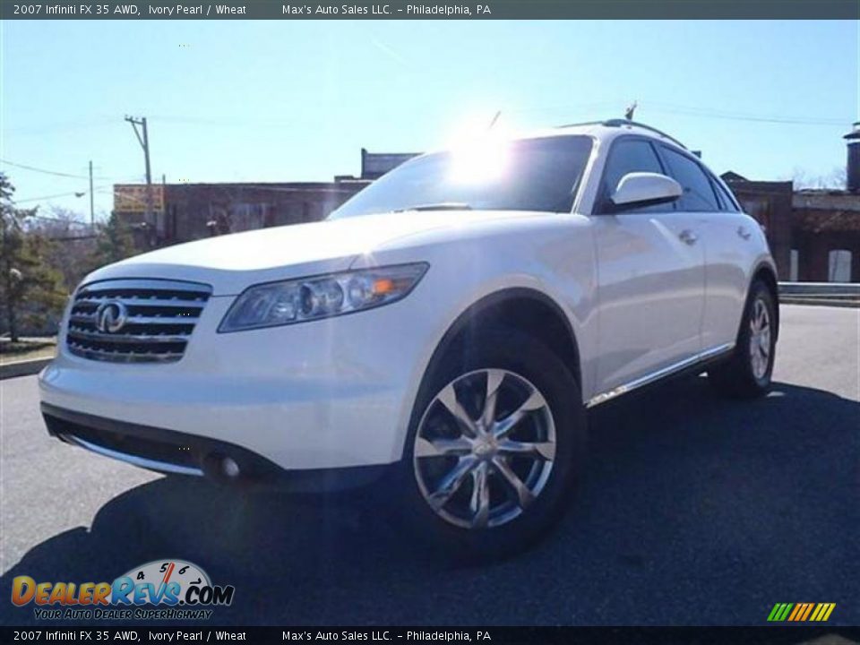 2007 Infiniti FX 35 AWD Ivory Pearl / Wheat Photo #1